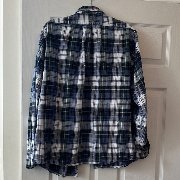 Plaid Vermont Flannel Shirt - Blue and White - Picture 2 of 2
